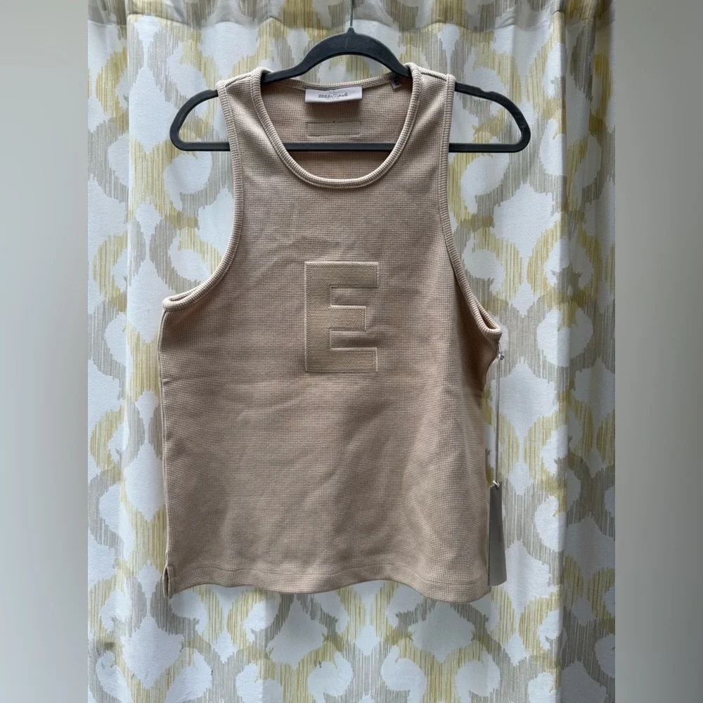 Waffle Essentials Cream Tank Top - Picture 5 of 13
